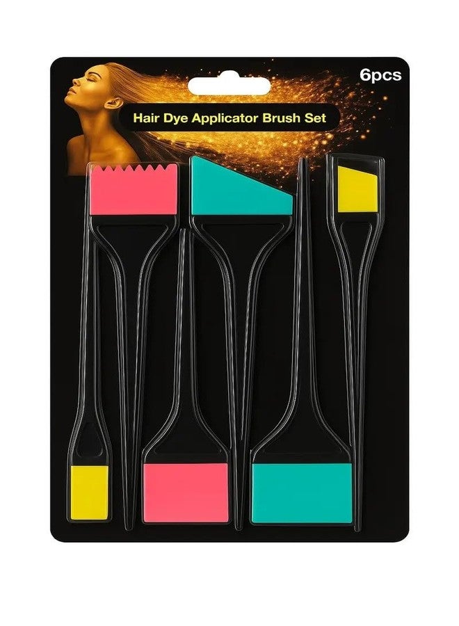 Hendel 8.5" Silicone Hair Dye Brush Professional Coloring Applicator Tool Set 6 PCS - Image 2